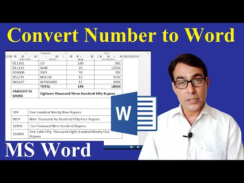 How to Convert Number into Words in MS Word in Shortcut Key | Number to word in ms word