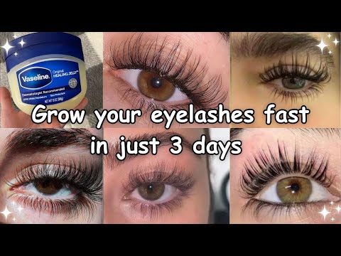 HOW I GROW MY EYELASHES IN JUST 3 days *naturally*
