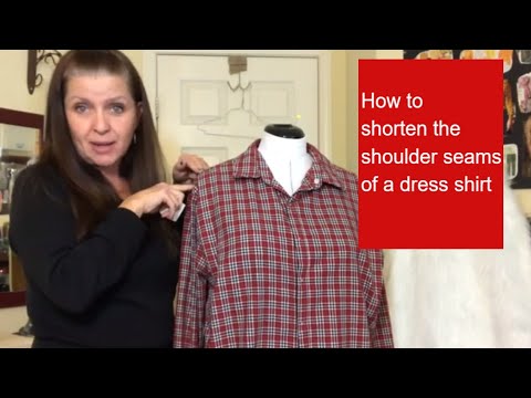 How to do a shoulder alteration on a dress shirt
