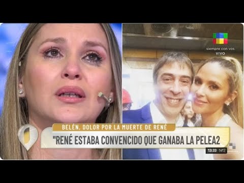 La muerte de René Bertrand | El dolor de Belén Giménez, su pareja: "Él creía que ganaba la pelea"