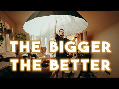Comparing HUGE Lighting Modifiers: Booklight vs Softbox vs 7ft Umbrella