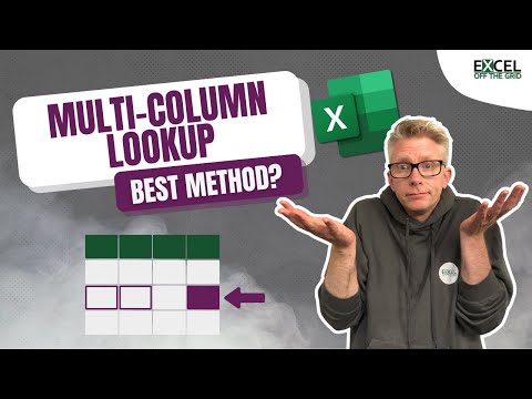 Excel Multiple Column Lookups: Which Method is Best?
