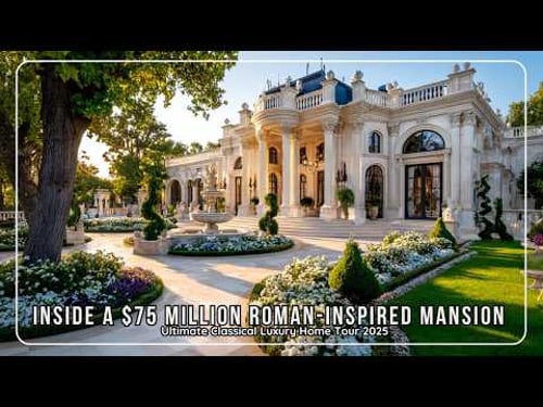 Inside a $75 Million Roman-Inspired Mansion | Ultimate Classical Luxury Home Tour 2025