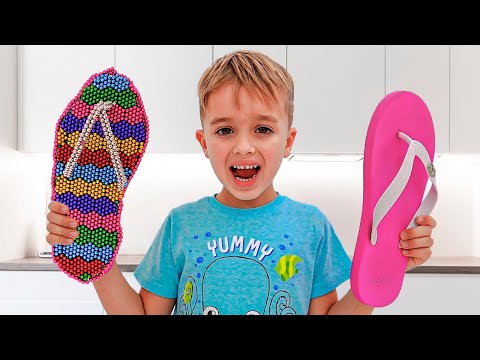 व्लाद और निकी - बच्चों के लिए खिलौने के साथ मजेदार कहानियां