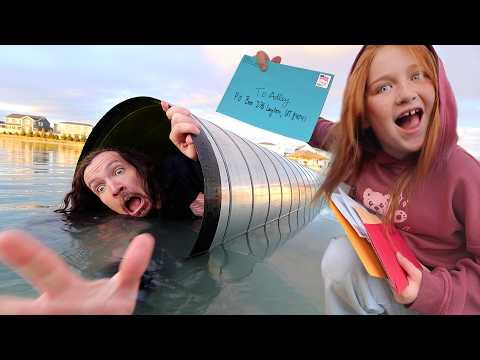 MAiL RESCUE MiSSiON with ADLEY!! New Trap for Delivery Dad & open your Letters with Saedie, part 1