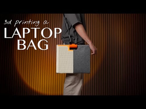 I 3D Printed a Laptop Bag and Added Fabric - A Minimal and Functional Print