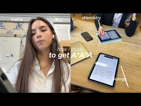 how I revised for a-level biology, chemistry and maths 📖🎧 revision techniques, tips and advice