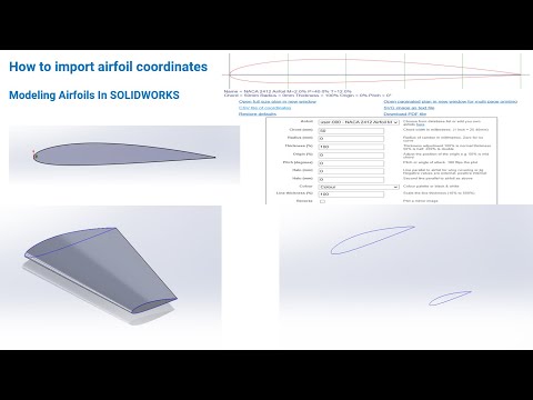 How to import airfoil coordinates | Modeling Airfoils In SOLIDWORKS