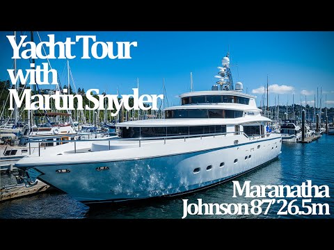 The most yacht for $2.25m ? Maranatha Johnson 87' 26.5m Skylounge Yacht for sale