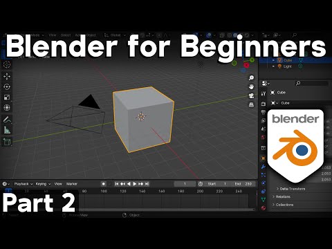 Part 2 - Blender for Complete Beginners Tutorial Series (User Interface & Edit Mode)