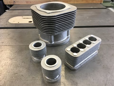 Lost Foam Finned Engine Cylinder Casting