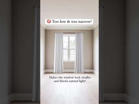 How to Hang Curtains the Right Way! #interiordesign #homedecor #curtains #cozyhome #diyhomedecor