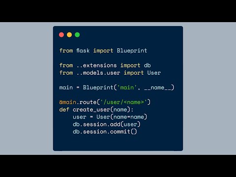 How to Use Flask-SQLAlchemy With Flask Blueprints