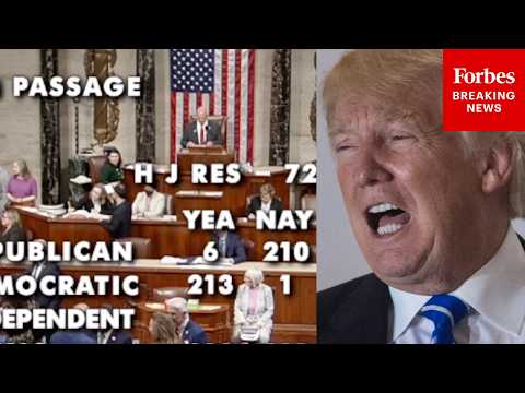 BREAKING: 6 GOP Lawmakers Join Democrats To Back Resolution Repealing Trump's Canada Tariffs