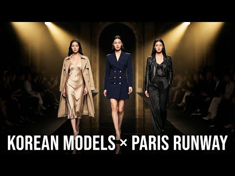 Stunning Korean Models Walk a Paris-Style Runway | Elegant, Sexy & Modern Fashion