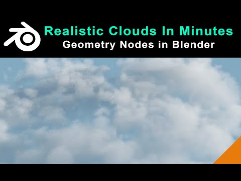 Blender - Realistic Clouds With Geometry Nodes In Minutes