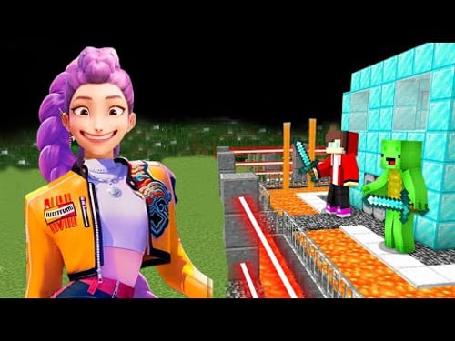 Rumi Kpop Demon Hunter vs Security House in Minecraft ! JJ and Mikey Maizen