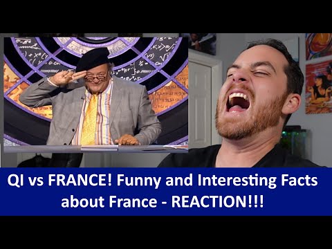 American Reacts QI vs FRANCE! Funny and Interesting Facts REACTION