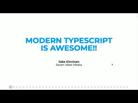 Modern TypeScript is amazing! - Jake Ginnivan