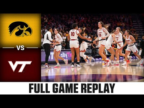 Iowa vs. Virginia Tech Full Game Replay | 2023-24 ACC Women’s Basketball