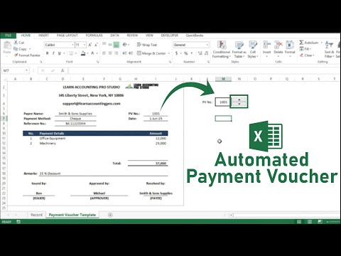 How to Create an Automated Payment Voucher in Microsoft Excel l Learn Accounting Pro Studio