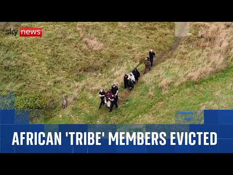 'African tribe' members evicted after raid on Scottish wood