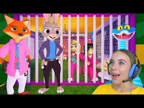 ПОБЕГ ИЗ ЗВЕРОПОЛИС ТЮРЬМЫ в ROBLOX! С АЛЁНОЙ