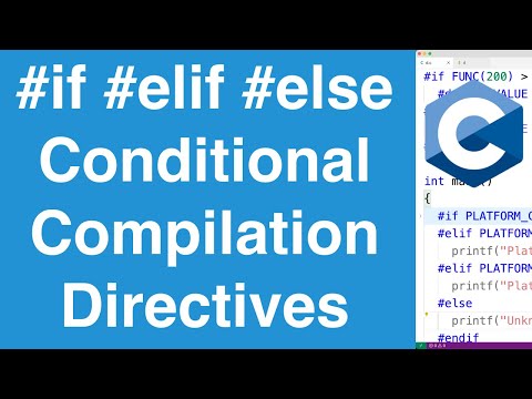 #if #elif #else Conditional Compilation Directives | C Programming Tutorial