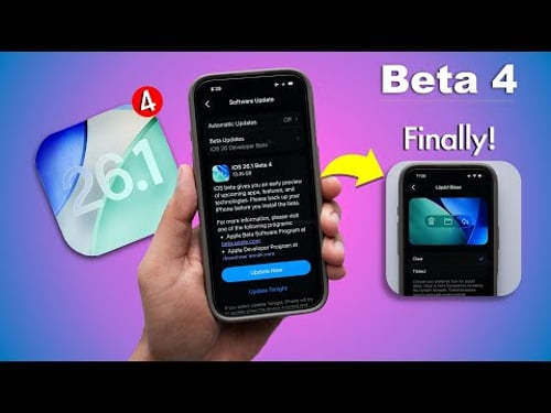 iOS 26.1 Beta 4 Released 🔥 | New Features, Performance, Battery Life (HINDI)