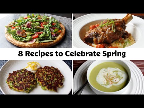 8 Flavorful Spring-Inspired Recipes | Vegetable Tart, Beer-Braised Lamb Shanks, Asparagus & More!