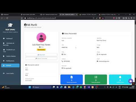 AVANCE DEL PROYECTO SGA UNAC