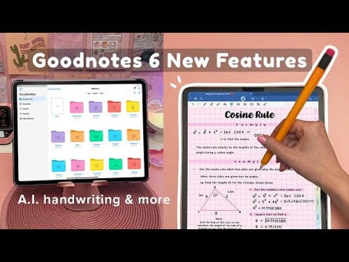 Goodnotes 6 New Features π€― A.I. handwriting & more βοΈ iPad note taking