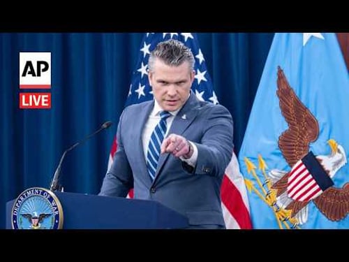 LIVE: Pete Hegseth holds Pentagon briefing on the Iran war