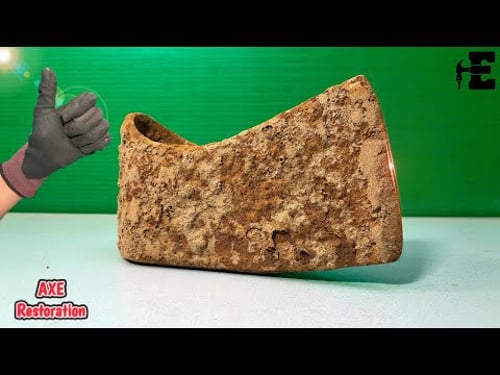 100 Years Underground! Rusty Antique AXE Restoration