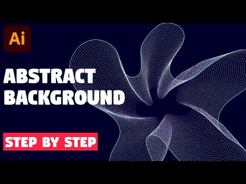 Abstract Background | Adobe Illustrator Tutorial (Waves and Particles)