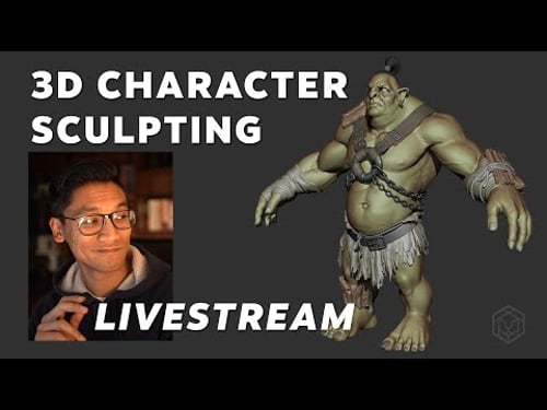 Live 3D Sculpting | Orc Character in ZBrush (Nov 20, 2023)