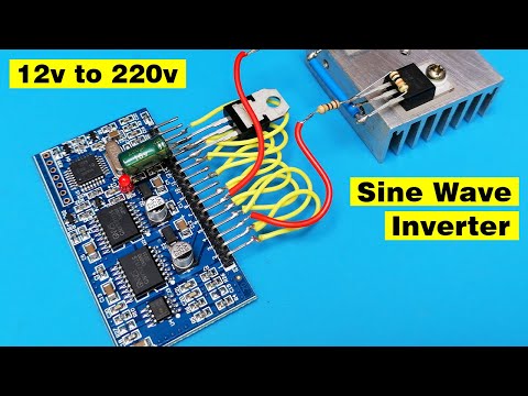 How to make a powerful Inverter 12v DC to 220v AC using egs002, Pure sine wave Inverter circuit