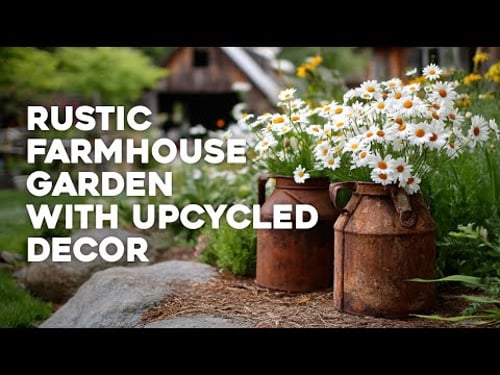 🪴🌸 Rustic Farmhouse Garden Tour with Eco-Friendly Upcycled Decor: Home and Garden Design Ideas