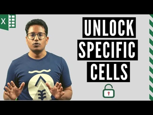 How to Unlock Specific Cells in a Protected Sheet in Excel | Unlock Scrollbar, Checkbox, Drop-Downs