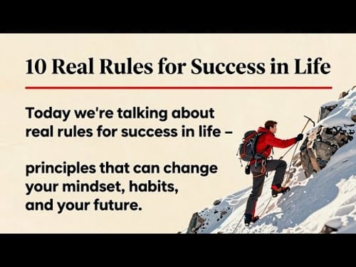 Learn English With Story ๐ฅ 10 Rules for Success in Life | Improve Your English | โ๏ธ