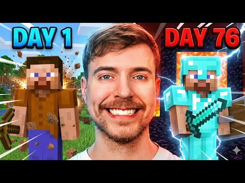 I Survived 100 Days Of Hardcore Minecraft! @MrBeast