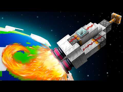 ECHTE RAKETE MIT REDSTONE BAUEN!