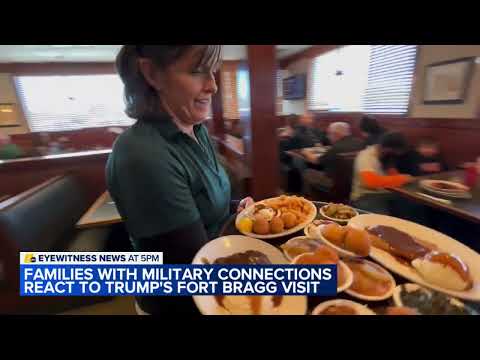 Families with military connections react to Trump's Fort Bragg visit