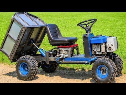 DIY Dump Truck with Hydraulic Lift – Full Build & Test!