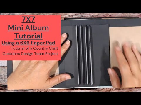 7X7 Mini Album Tutorial for 6X6 Paper Pads Easy DIY for beginners or to make a bunch at once!