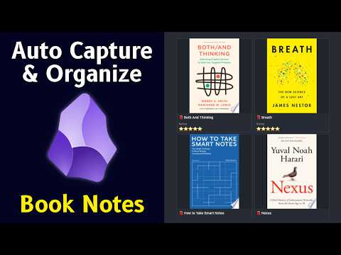 Obsidian Bases For Books π How To Automatically Organize Book Notes π