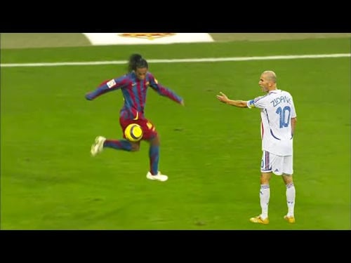 The Day Ronaldinho Showed Zinedine Zidane Who Is The Boss
