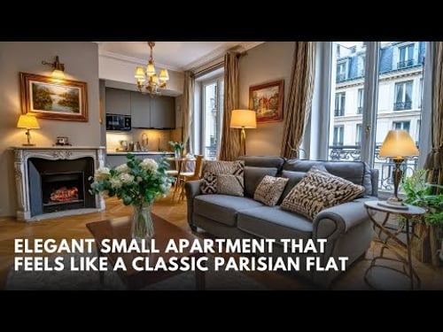 Elegant Small Apartment That Feels Like a Classic Parisian Flat