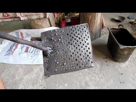 Литьё дроби плашкой из ТИТАНА и из ЖЕЛЕЗА. Эксперимент по просьбе подписчиков..