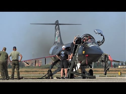 F-104 STARFIGHTER Flies Again Over Italy, Awesome J79 Howl!